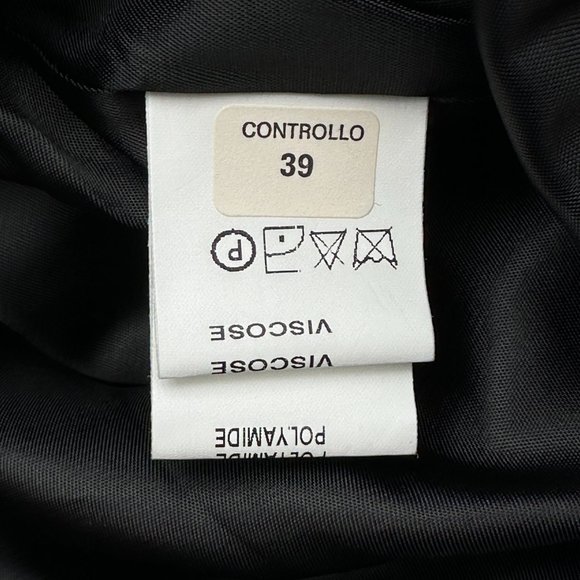 Donna Enrica Size 28 Gray Grey Wood Blend Jacket Coat - Picture 9 of 9